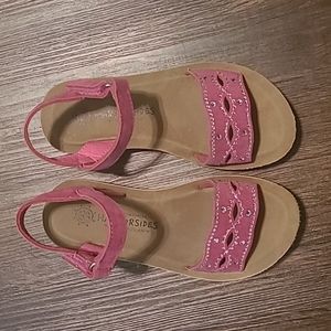 Girls Harborsides Memory Foam Pink Sandals Size 11 Like New